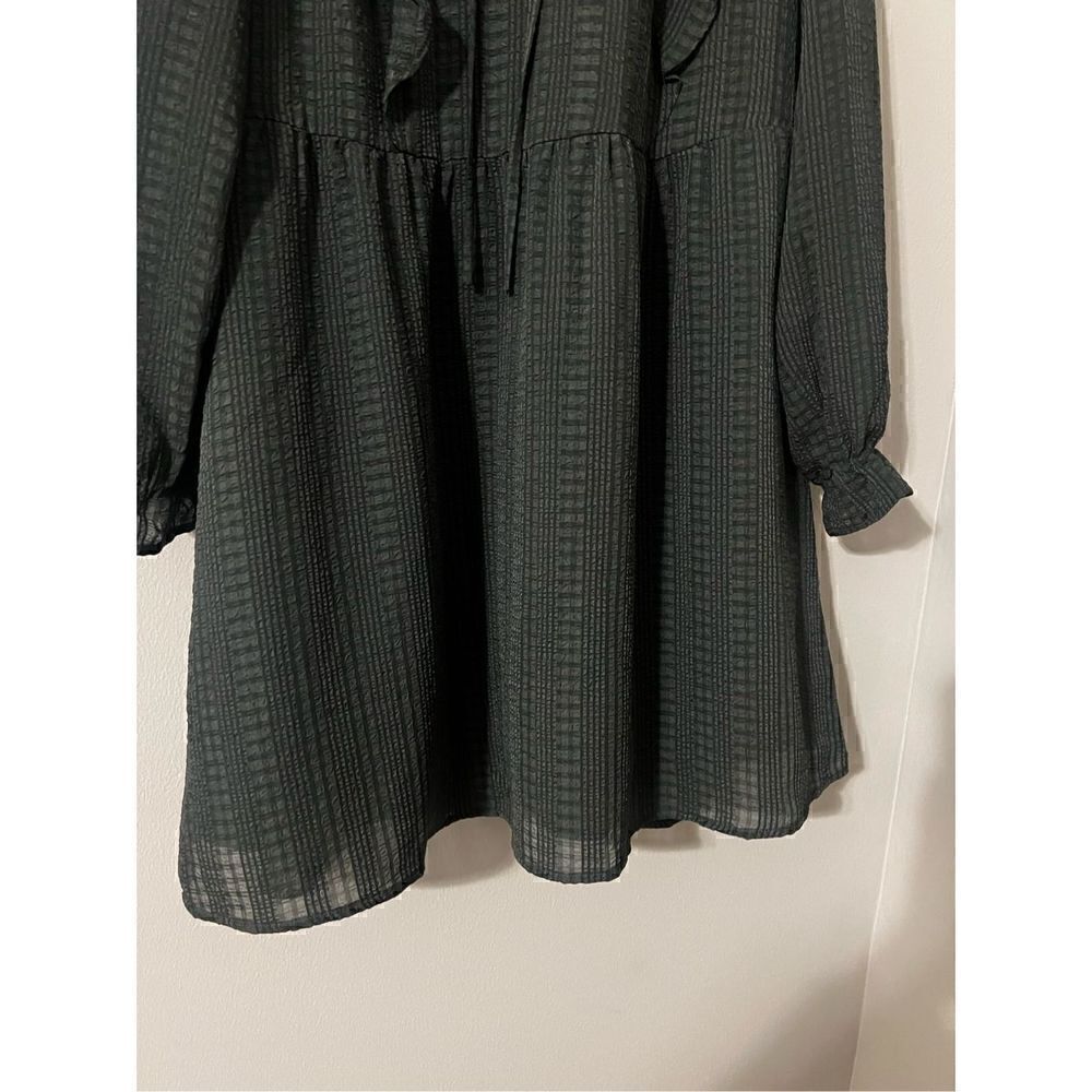 Loft Women’s Size Small Petite Fit and Flare Mini Dress Evergreen Deep Green - Picture 7 of 14